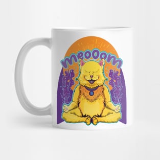 Meooom yoga cat Mug